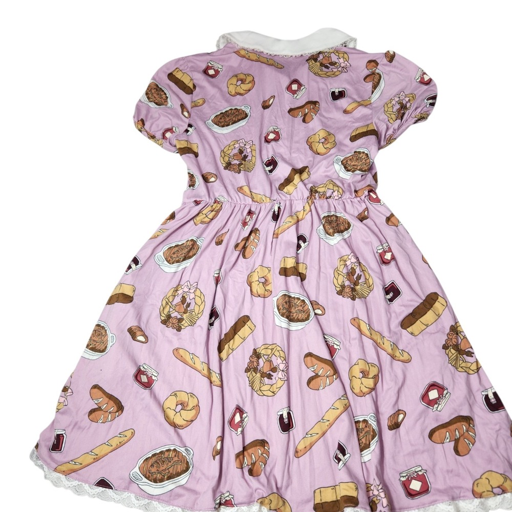 Kiki's Delivery Service Size Medium Sweets Dress Pink Peter Pan Collar Ghibli - Picture 9 of 11